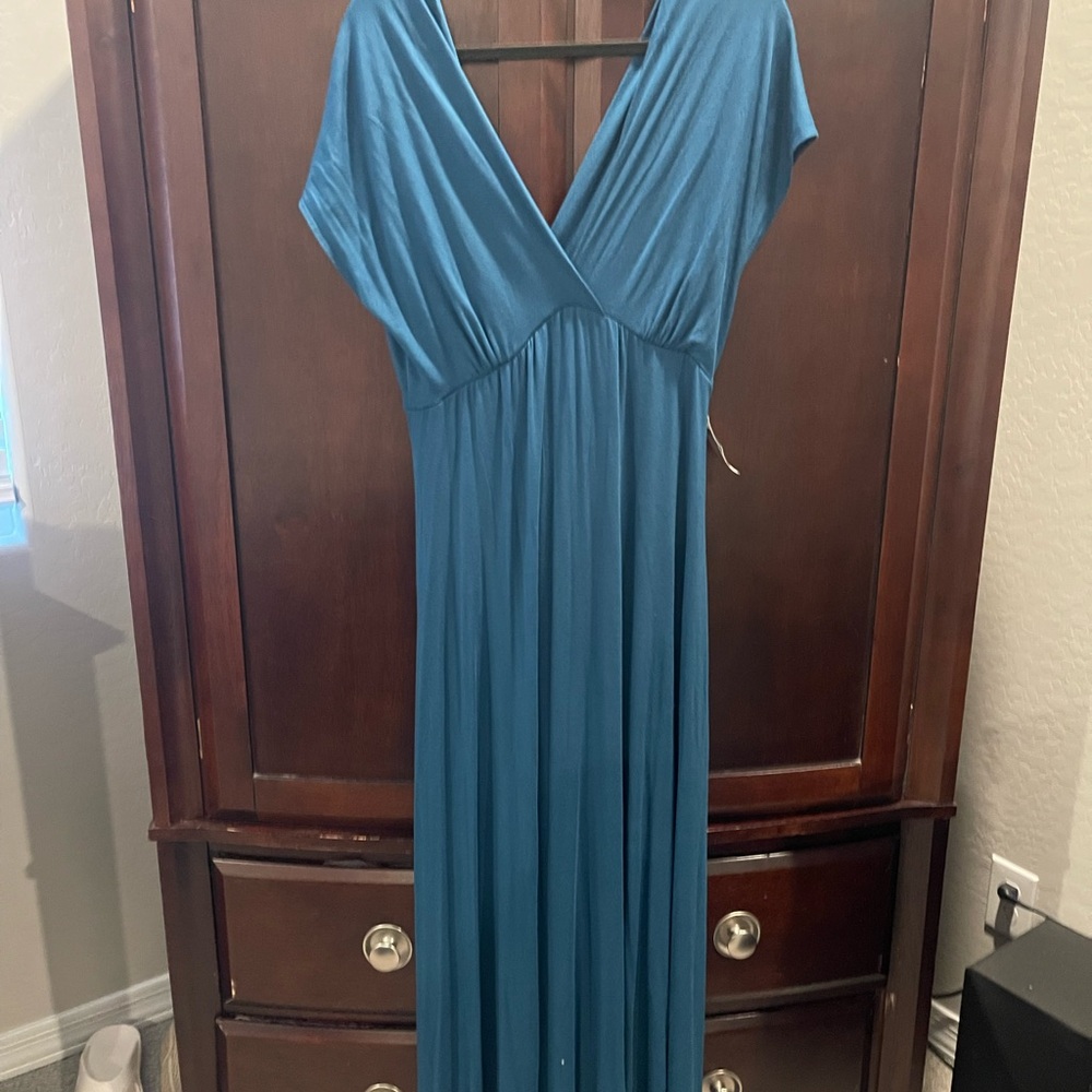 Seven7 Teal Maxi Dress